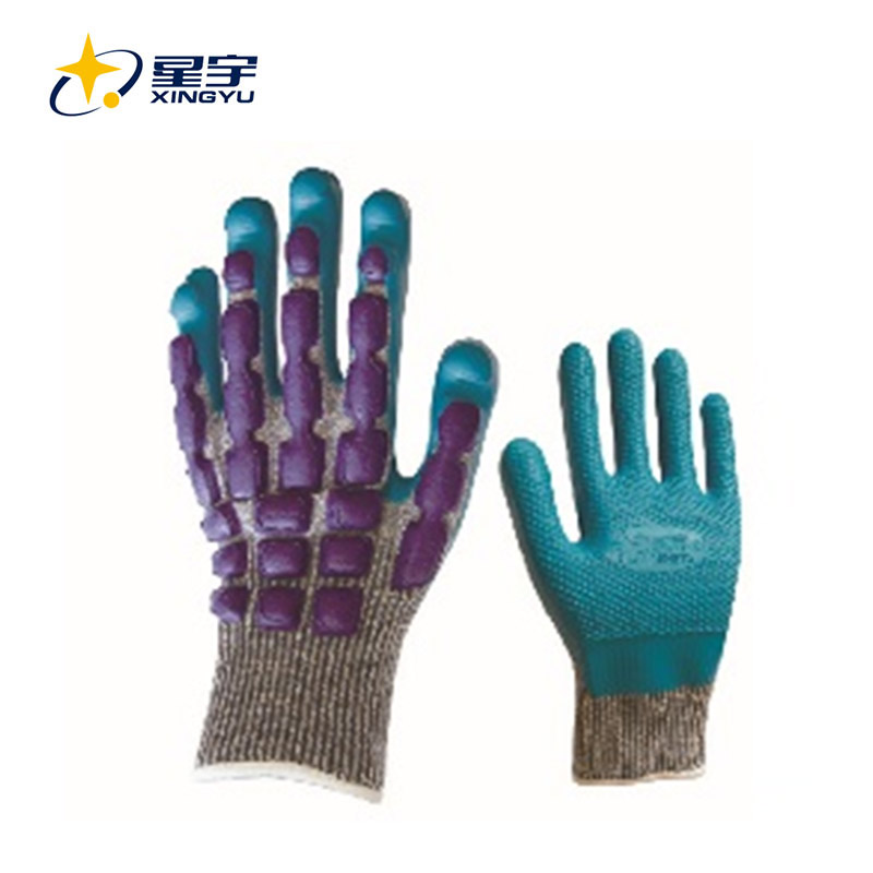 ANTI-IMPACT HPPE SHELL ECO-LATEX PALM COATED, CUT RESISTANCE 